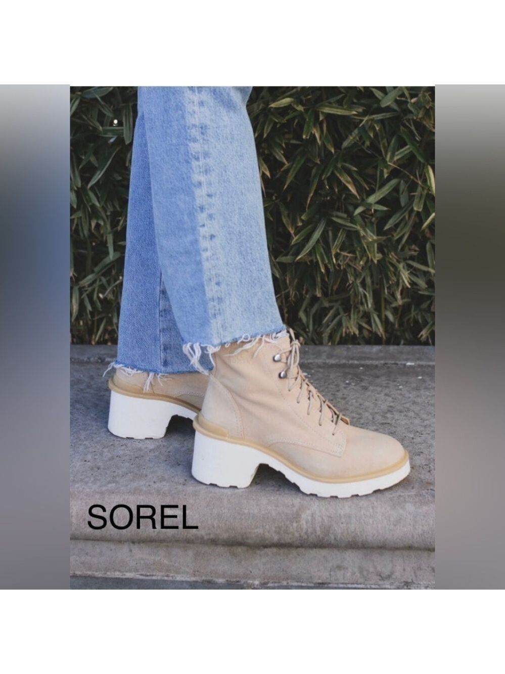 🔥NEW w/Tags🔥 SOREL Leather Suede Hi-line Heel Lace Up Boots W12 - Picture 2 of 10